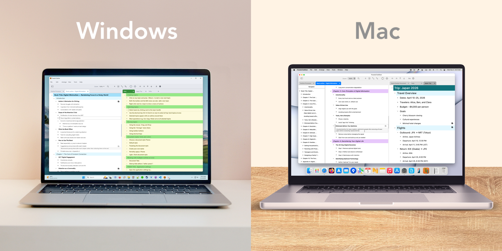 Fractal Outliner on Windows and Mac